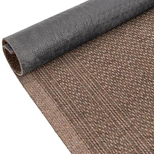 ANRO Schmutzfangmatte Flur Läufer Schmutzfangläufer Fußmatte Teppichläufer Flurteppich Türmatte Meterware Dunkelbeige 180x80cm