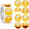 YKKJ Smiley Aufkleber, Gelbe Smiley-Aufkleber, Cartoon-Sticker, 500 Stück, für Sammelalbum, Kunststoff, Holz, Wiederverwendbar, Indoor, Kinder, Lehrer und Schüler