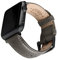 Archer Watch Straps - Correas de Reloj de Cuero de Grano Superior para Apple Watch (Gris Peltre/Costura a Juego, Gris Espacial, 44/45/46/49mm)