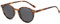 YAMEIZE Sonnenbrille Polarisiert Rund für Damen-Vintage Retro Runde Kleine Kreis Sonnenbrille für Fahren Angeln Leopard Grau