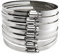 BELLAY Pack of 10 8mm-700mm Pipe Clamps (Color : Silver, Size : 600-700mm)