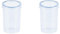 LocknLock Round 330ml Food Storage Containers with Lids - Airtight & Watertight, Microwave & Dishwasher Safe Food Containers with Twist Lids (77 x 114mm) (Pack of 2)