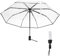 Juwacoo Transparenter Automatischer, Taschenschirm Automatik Durchsichtig Taschenschirm Sturmfest Umbrella, Mini Sturmschirm Klein Automatik, Schwarz Design
