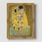 Dekomundo Der Kuss - Bild von Gustav Klimt Leinwand Bild mit Rahmen ohne Glas, 30x40 cm