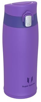 Super Sparrow Gourde Isotherme - INOX Bouteille Isotherme - 350ml - Mug Isotherme Étanche - Gourde Enfant sans BPA - Comprend 2 Couvercles avec Paille et Couvercle Sport