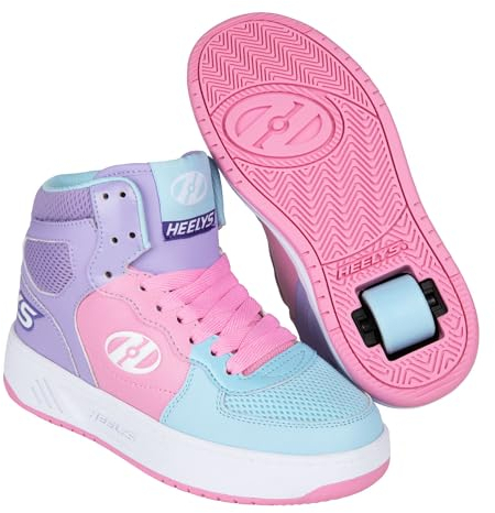 Heelys Rexerve Ex Schuhe mit Rollen, Blaues Puderrosa Lavendel, 34 EU