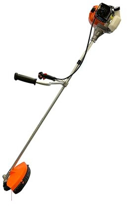 Crossfer Freischneider mit 2 PS Benzinmotor 52 cm³ - 3 Klingen + 1 Doppelfadenkopf Bikehandle