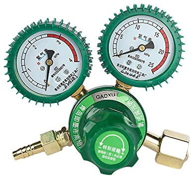 Alberte Regler für Sauerstoff-Gasflaschen, O2, Druckminderer, Acetylen-Inhalator, Regler, Doppelmessstab, Regler für Sauerstoffbehälter
