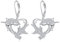 Vadmans Hai Baumeln Ohrringe für Damen Sterling Silber 925 Hai Tropfen Ohrringe Schmuck Geschenk für Mädchen