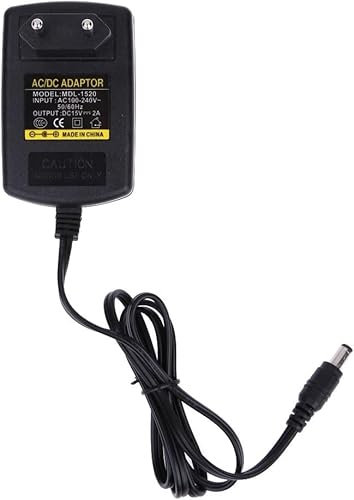 DC15V 2A Adapter AC 100V-240V zu DC 15V Konverter Netzteil Adapter 5,5 x 2,5 mm