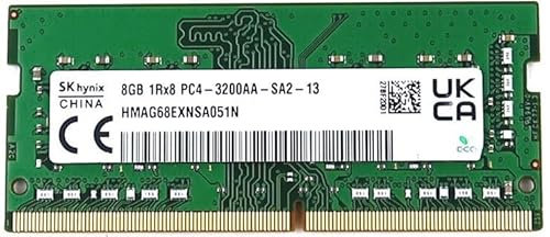 SK Hynix Memoria RAM da 8GB SODIMM DDR4 3200MHz PC4 1Rx16 HMAG68EXNSA051N OEM BULK