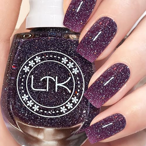 Glitter Nail Polish, Holographic Nail Varnish, Diamond Glitter Nail polish Pearl Shell Sparkle Nail Polish No Need Cure Nail Paint for DIY Nail Art Home Manicure Nail Varnish (62#, 1)