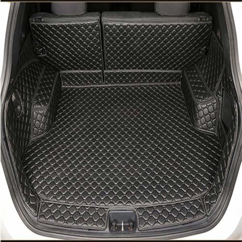 Individuelle Kofferraummatte für BMW 5er-Serie G31 Touring 2017 2018 2019–2023, Ledermaterial, rutschfest und leicht zu reinigen, Innenzubehör, B, Schwarz