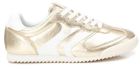 XTI - Zapatilla Mujer Oro - Calzado Cómodo y Versátil - Moda Casual - Modelo 14405102 (Talla 39)