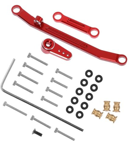 Toyvian Lenkstange Upgrade Hochfester Metallbausatz für Rc-car-kompatibles Scx24