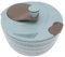Rotatable Veggie Waschmaschine Gemüse Salat Spinner, Salatspinner Trockner Salat Spinner Waschbares Handbuch Salat Spinner Schnell Gemischt Arbeitsparnis für die Küche (BLUE)