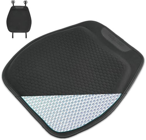 OEMASSIVE Gel Sitzkissen, Orthopädisches Autositzkissen Ergonomisches Waben-Design Gelkissen, rutschfest Atmungsaktiv Bequem Steißbeinkissen für Auto Bürostuhl Rollstuhl Zuhause