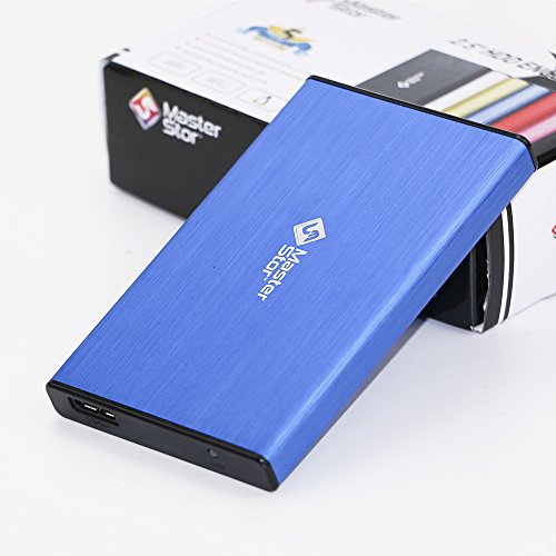 MasterStor 250 GB Portable Hard Drive USB 3.0 Super-Fast Hard Drive for Mac, Mac Book and Windows External Hard Disk Drive Laptop Blue