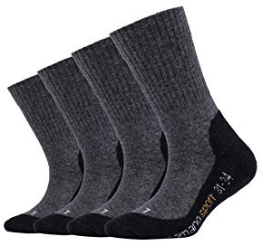 Camano Kinder 2er Pack Sportsocken mit verstärkter Ferse und Spitze Jungen & Mädchen Strümpfe