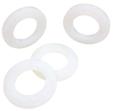 Arandelas planas de nylon - 50 unidades - métrica M2,5