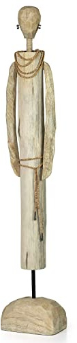 Moritz Ritual Afrikanische Figur 69 cm braun – Mangoholz Skulptur Figur Deko