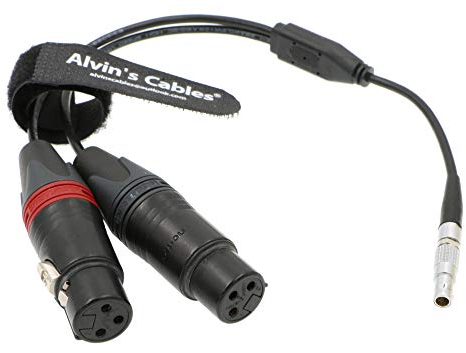 Alvin's Cables 5 Broches à Deux XLR 3 Broches Femelle Câble Audio d'entrée pour Z CAM E2 Caméra