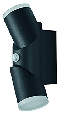 LEDVANCE LED Wand- und Deckenleuchte, Leuchte für Außenanwendungen, Warmweiß, Integrierter Tageslicht- und Bewegungssensor, Endura Style Updown Flex Sensor