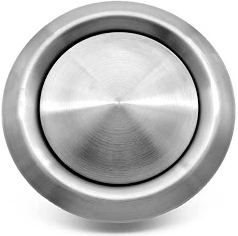 H&C VENT Universal Air Diffuser with Connector & Valve │ Ventilation Grilles │ Ducting Hose Vent Cover │ Adjustable Duct Pipe Extractor Covers for Bathroom Fan Wall Ceiling Window │ Inside & Outside