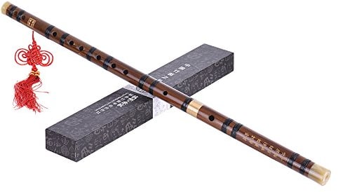 Btuty Flûte en C Dizi Bitter en bambou enfichable traditionnelle faite à la main Instrument à vent chinois en bois Clé de Do Niveau d'étude Performance professionnelle