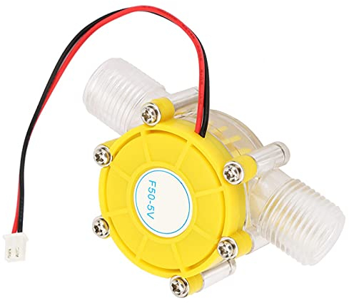 Turbina Agua, Generador Micro-hidráulico, Micro Turbina Hidraulica, Generador de Turbina de Agua, F50 Micro-Hydro DC Bomba de Flujo de Agua HidroeléCtrica Generador de EnergíA EnergíA (F50 5V)