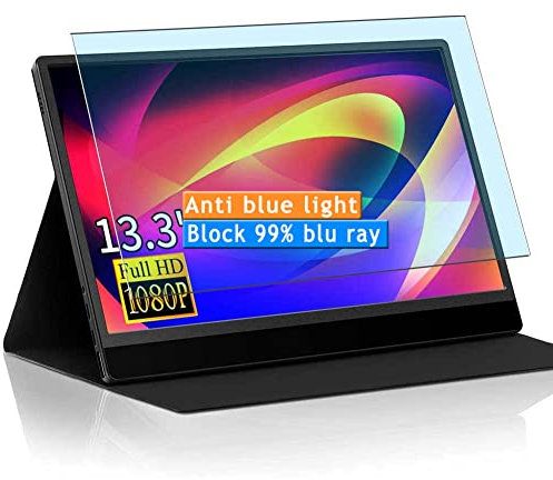 Vaxson 2 Stück Anti Blaulicht Schutzfolie kompatibel mit Eyoyo Monitor EM13R 13.3 Display Bluelight folie folien Displayschutzfolie （ nicht Panzer Schutz Glas folie SchutzGlas nicht PanzerGlas ） Neue