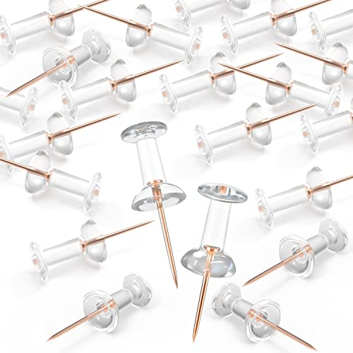 Karte Nagel Pinnadeln Stecknadeln 100 pcs, Reißnägel Karte Nagel, Rosegold Pinnadeln, Map Push Pins, Reißzwecken, Pinnadeln, Stecknadeln mit Kopf, für Wandkarten, Fotos, Bulletin Board Kork Boards