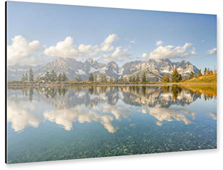 artboxONE Alu-Print 30x20 cm Wilder Kaiser in Tirol von Künstler Michael Valjak