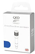 QED Connect 3.5mm Jack (Female) to 6.35mm Jack (Male) Adaptor