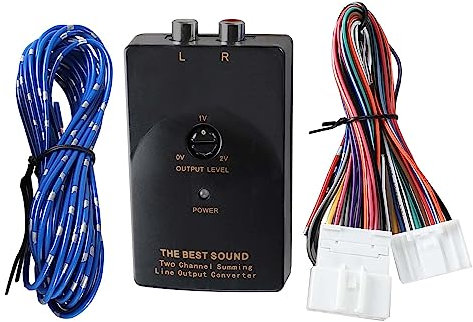 NuIth Aggiungere un amplificatore amplificatore adattatore interfaccia per selezionare Nissan Infiniti Subaru al sistema autoradio OEM w/Remote Turn On Wire 2 canali RCA convertitore di uscita Non
