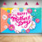 XtraLarge Happy Mother's Day Banner – 183x112 cm,Gänseblümchen Happy Mother's Day Dekorationen für Party,Best Mom Ever Happy Mother's Day Banner,Muttertagsdekoration