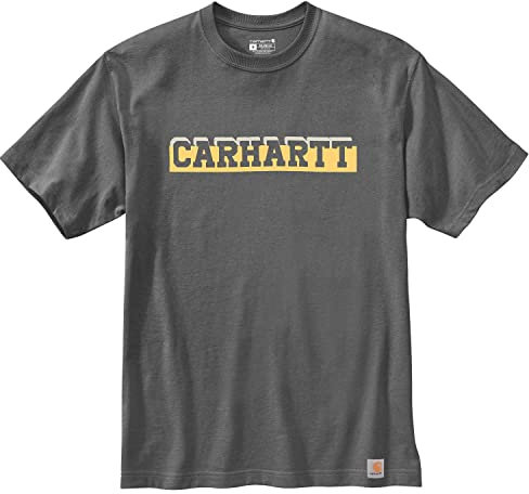 Carhartt Mens Relaxed Short Sleeve Logo Graphic T Shirt
