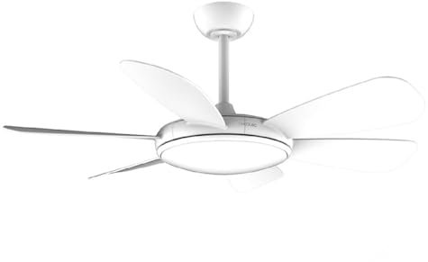 Cecotec Ventilador de Techo con Luz EnergySilence Aero 5200 White Pro. 36W, Motor DC, 6 Aspas, Diámetro 52 Pulgadas, Luz LED, Mando a Distancia, Temporizador y Modo Verano-Invierno