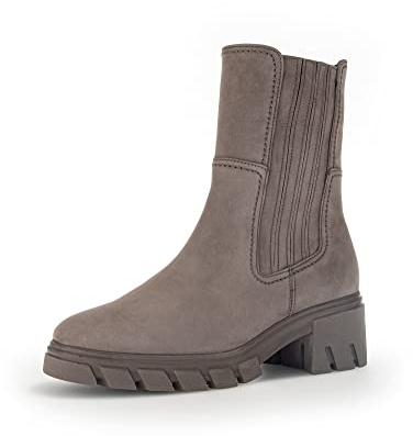 Gabor Damen Chelsea Boots, Frauen Stiefeletten,Wechselfußbett,Moderate Mehrweite (G),uebergangsstiefel,flach,Fango (Micro),41 EU / 7.5 UK