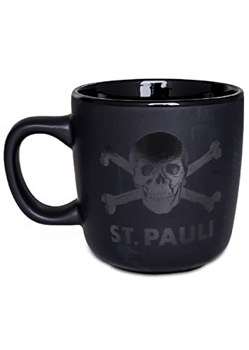 St. Pauli FC Mattschwarz Kaffeebecher Tasse (schwarz)