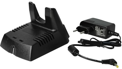 vhbw Ladegerät kompatibel mit Vertex FNB-83H, FNB-V57, FNB-94, FNB-V57H Funkgerät-Akkus - Ladestation + Netzteil, 7,2 V, 0,4 A
