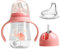 EACHPT 3 in 1 Sippy Cup for Toddlers 240ml Baby Milk Bottle, BPA Free, Free Flow Sippy Cup with Duckbill Straw,for Newbown Babies 6 Month+
