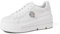 QUEEN HELENA Sneakers Casual Scarpe da Ginnastica Platform Leggere Donna X29-15 (X30-12 Bianco, 38)
