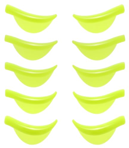 WLLHYF Silikon Curler Pad 10Pcs/5size Lash Lift Schild Lash Lift Laminierung Pad Wiederverwendbare Weiche Perming Pad Set C Curl Wimpern Make-up Schönheit DIY Tool