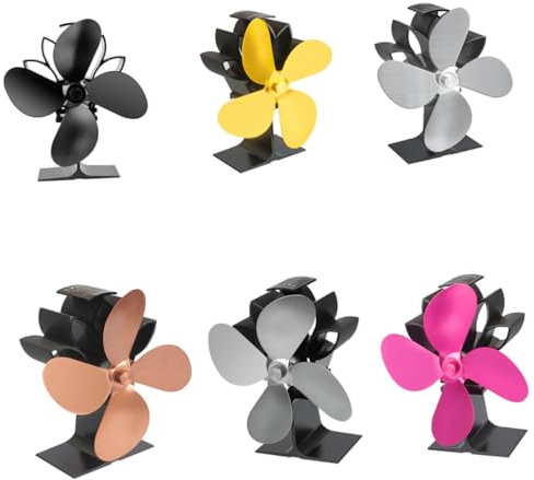 Cabilock ventilateur à économie d'air petit poêle à bois poêle à bois intérieur poêle à granulés poele a bois ventilateur de poêle ventilateur de cheminée pipeline Four silencieux chauffage