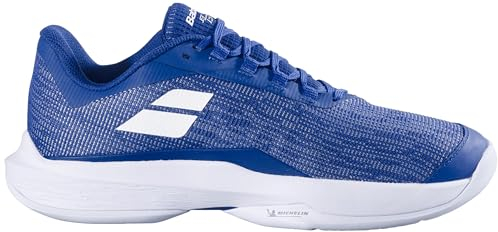 Babolat 2 Men, Jet Tere All-Court-Tennisschuhe für Herren, Halt, Dämpfung, Active Flexion-Technologie, atmungsaktive Ortholite-Sohle, französische Marke – Mombeo Blue, Größe EU 42