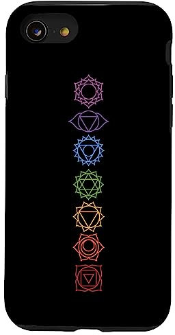 iPhone SE (2020) / 7 / 8 Spiritual Gift Zen Rainbow Chakras Aligned Yoga Lover Case