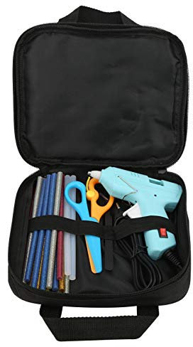 Flexman Pistola per Colla a Caldo, Pistola per Colla a Caldo Elettrica Professionale con Set di 20 Stick di Colla a Caldo per Carta, Plastica, Legno, Ceramica Spina UE 220V