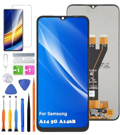 HLYGZX Écran pour Samsung Galaxy A14 5G A146B A146M Écran LCD de Rechange Assemblée réparation Kit(Non pour A146P)
