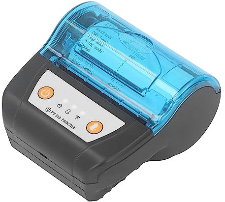 XTevu Impresora de Recibos, Mini Impresora térmica portátil, Impresora de Recibos Bluetooth de 80 mm Impresora de Etiquetas portátil Máquina de impresión térmica sin Cables Batería